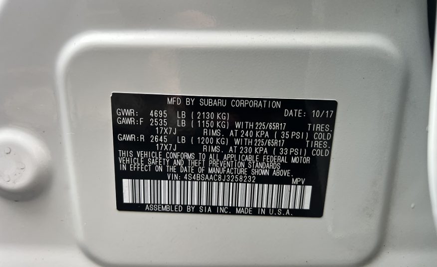 2018 Subaru Outback 2.5i Wagon 4D