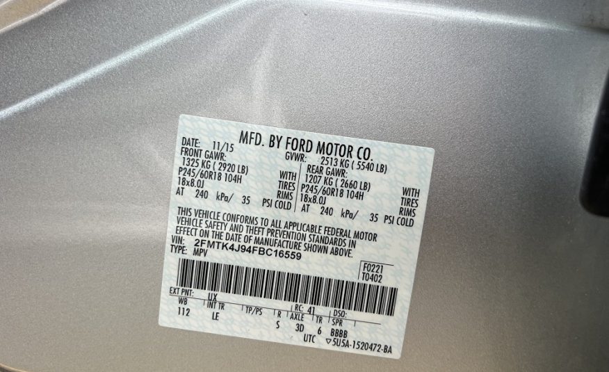 2015 Ford Edge SEL Sport Utility 4D
